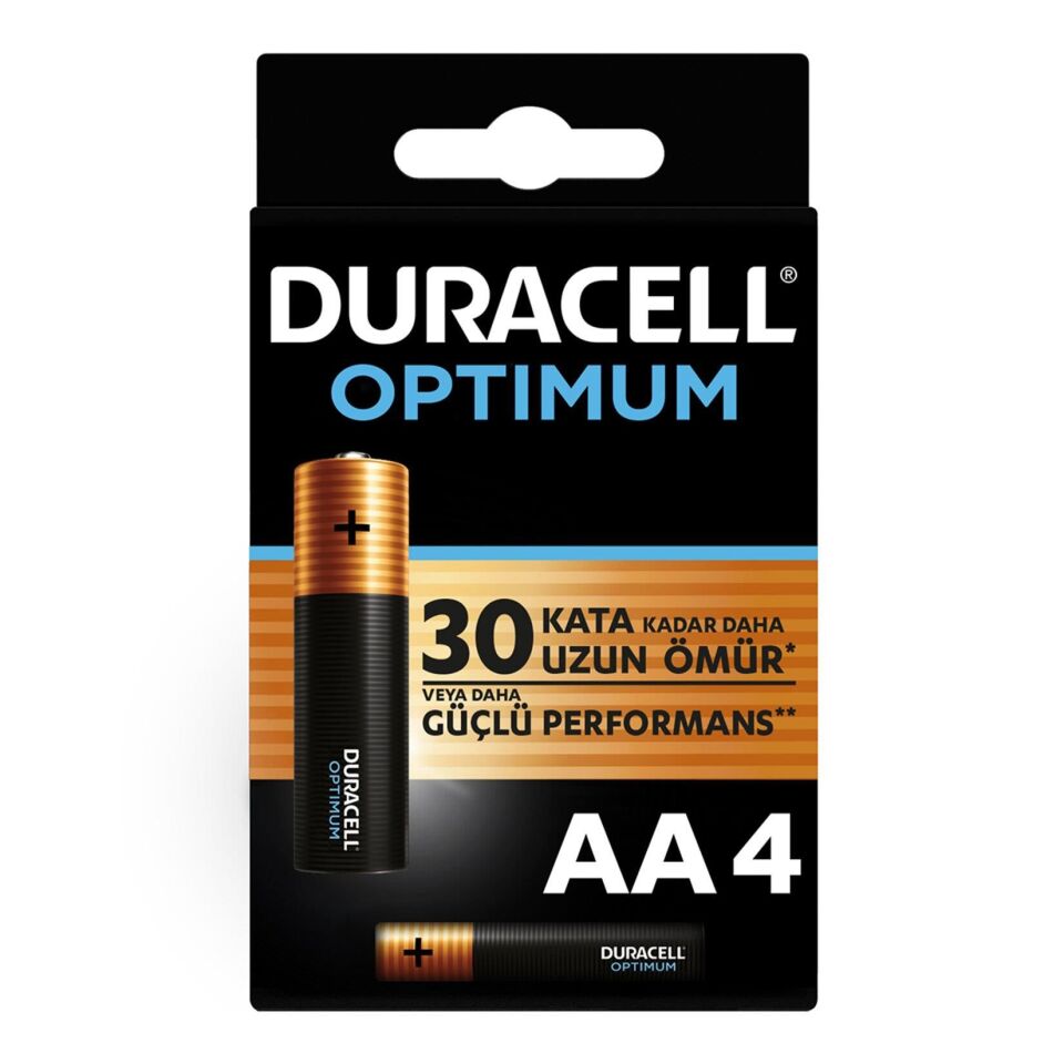 Duracell Optimum Alkalin Pil Aa 4' Lü Paket