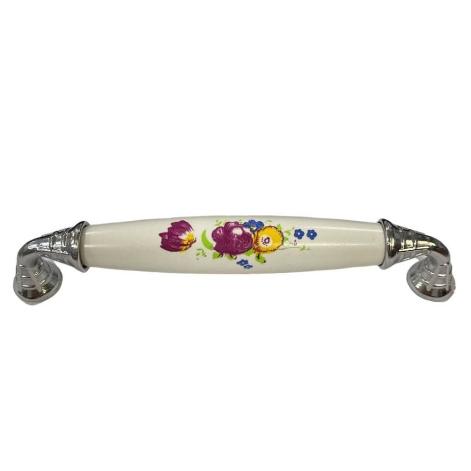 Klasik Silindir Kulp Krom 128 Mm