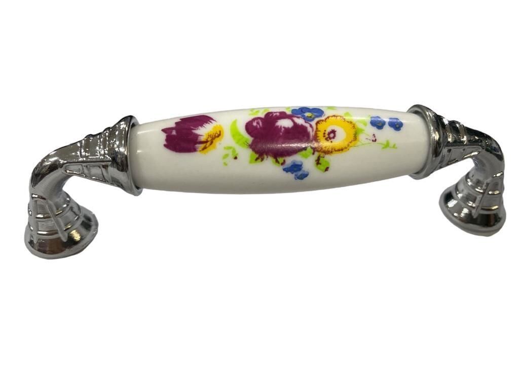 Klasik Silindir Kulp Krom 96 Mm