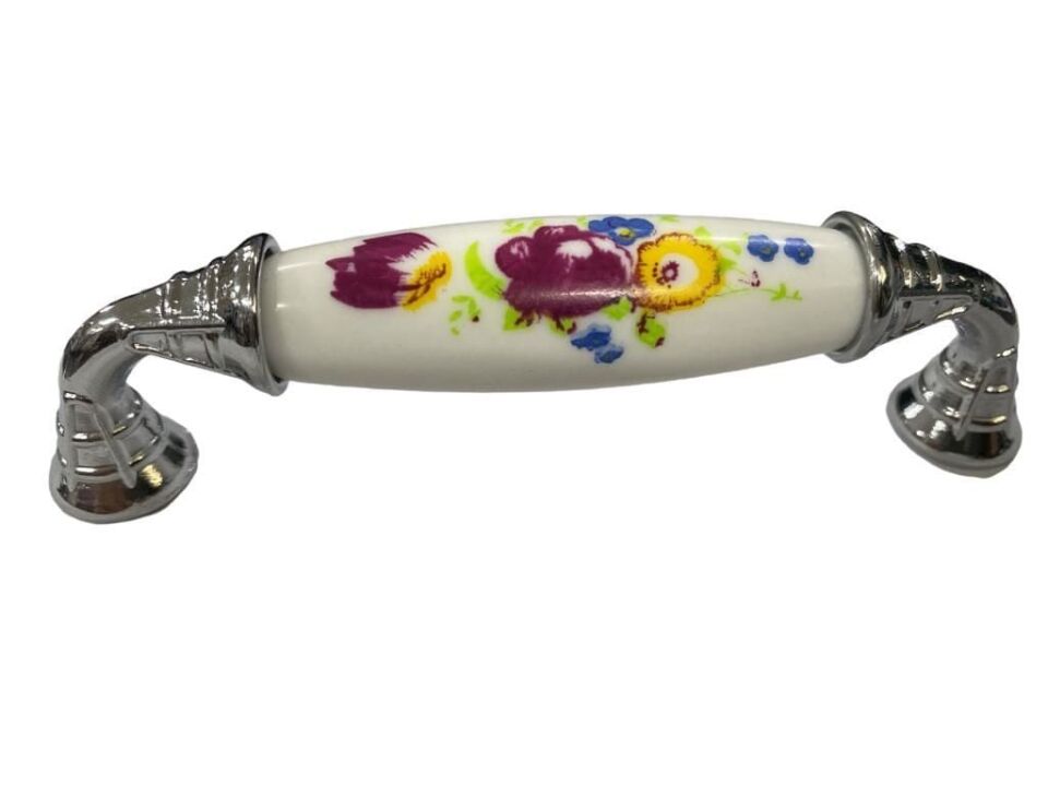 Klasik Silindir Kulp Krom 96 Mm