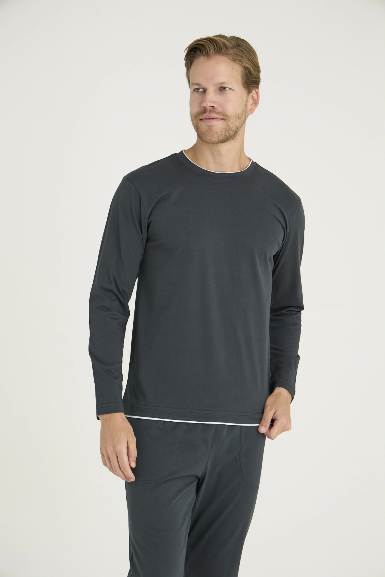 Kocabey 9222 Erkek O.Yaka Pijama Takım