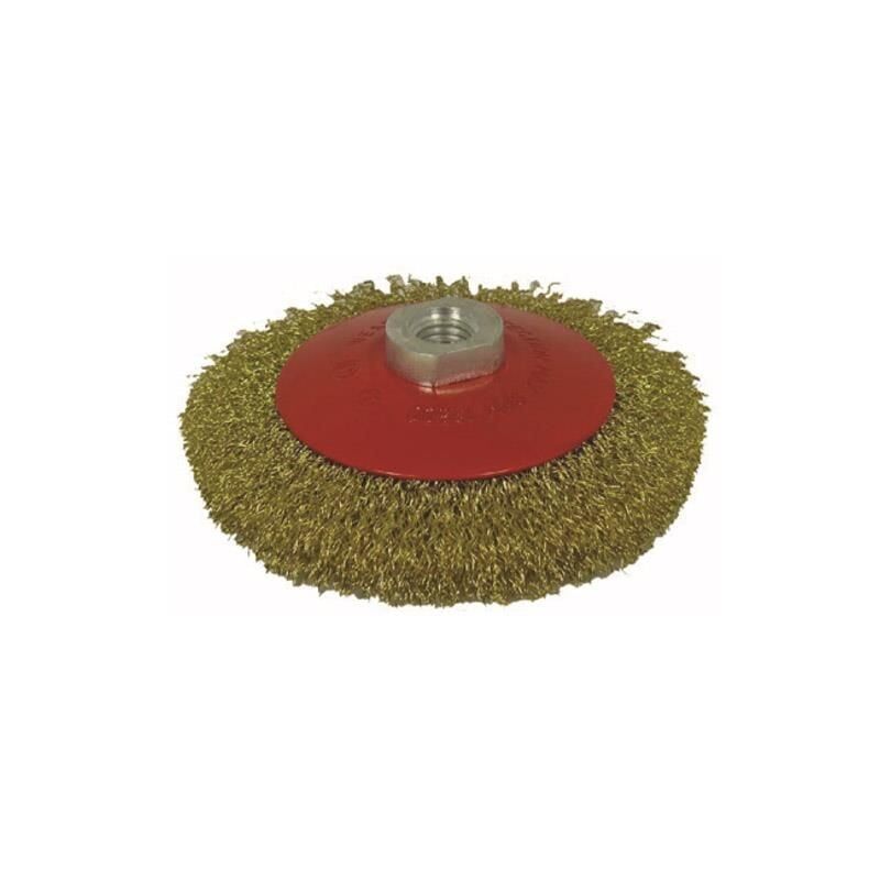 Partner 03033 M14 Vidalı  Sarı Telli Fırça 125 Mm