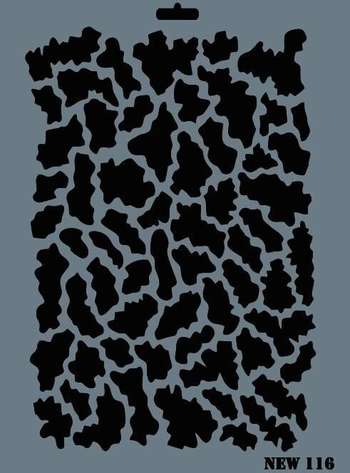 Rich New Seri N116 Stencil 35X25 Cm