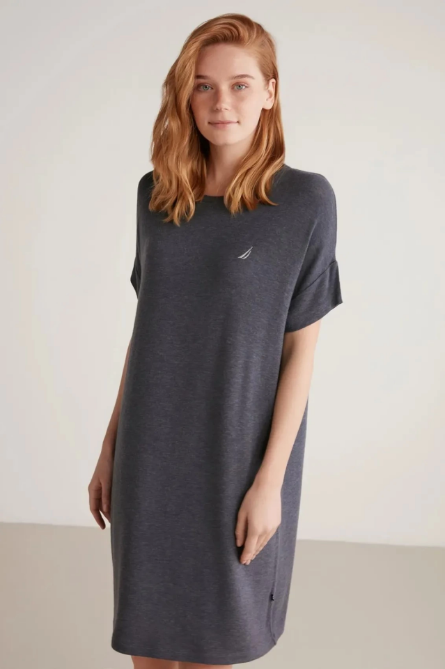 Nautıca W605 Kadın Kısa Gecelik ve Sabahlık Takımı