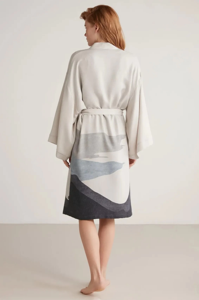 Nautıca W605 Kadın Kısa Gecelik ve Sabahlık Takımı