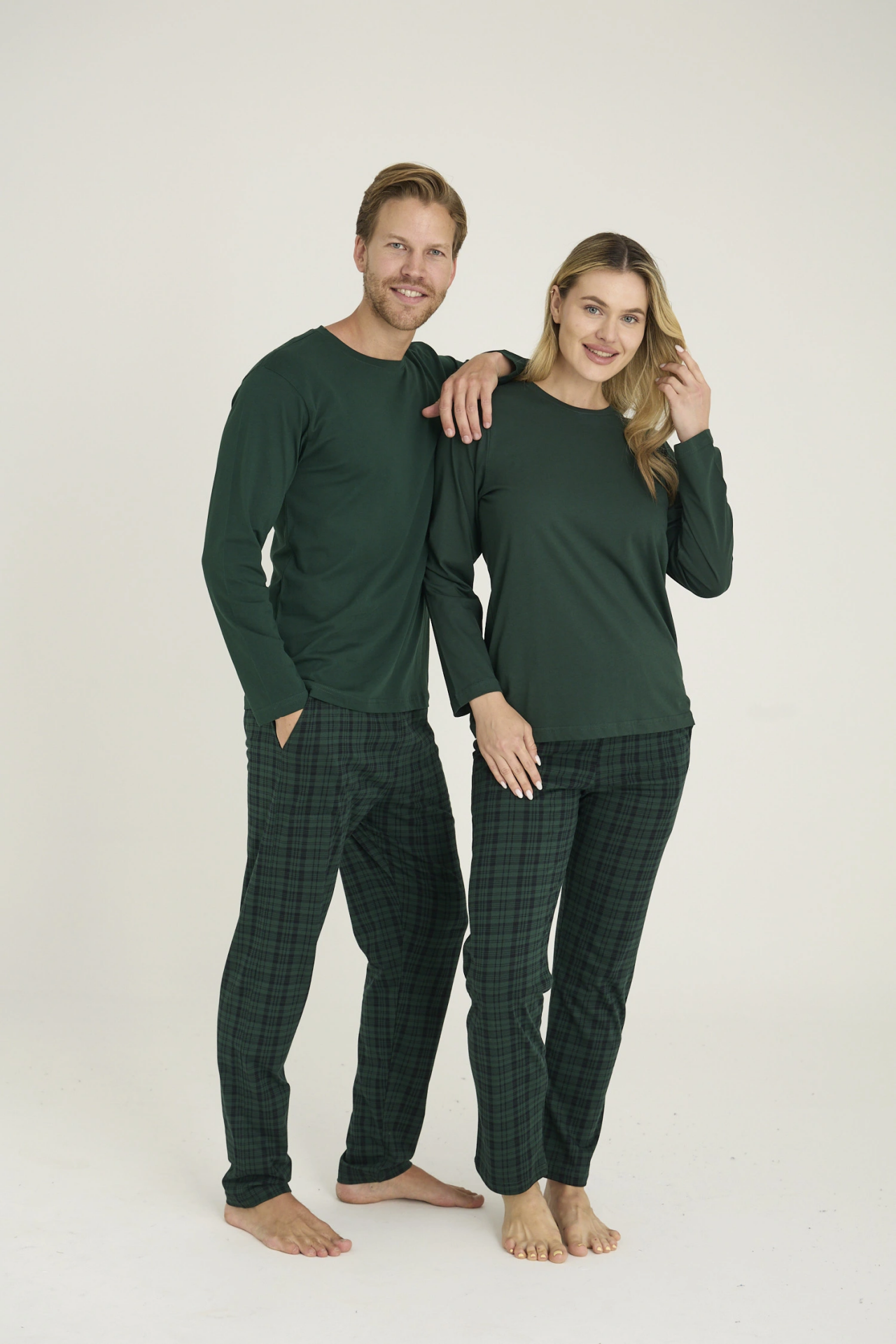 Kocabey 9273-K Kadın O Yaka Pijama Takım