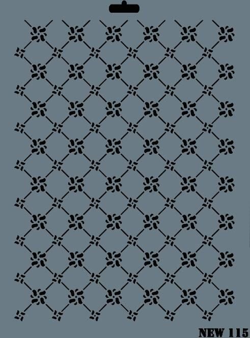 Rich New Seri N115 Stencil 35X25 Cm