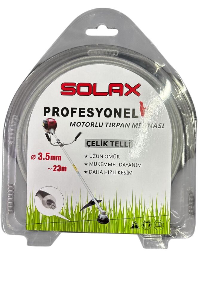 Solax Çelik Telli Tırpan Misinası 3,5 Mm 23 Metre