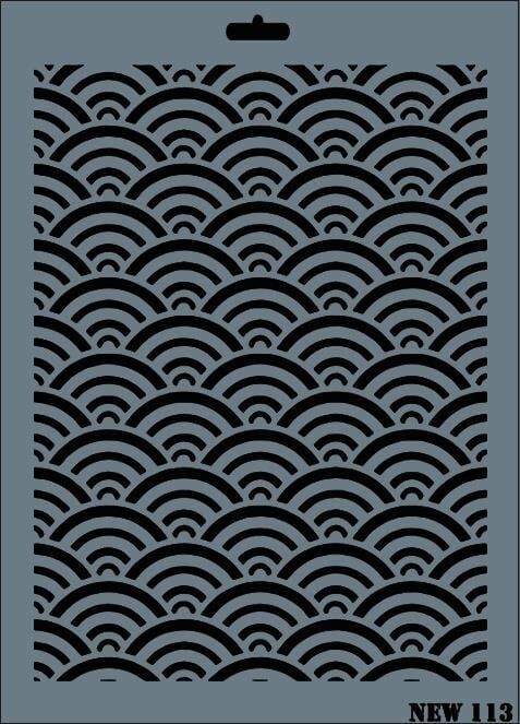 Rich New Seri N113 Stencil 35X25 Cm