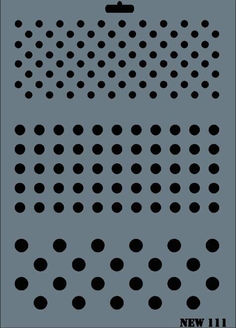 Rich New Seri N111 Stencil 35X25 Cm