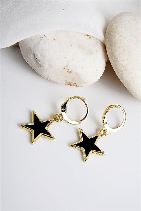 Yıldız Tasarımlı Zirkon Taşlı Kolye Küpe Takım