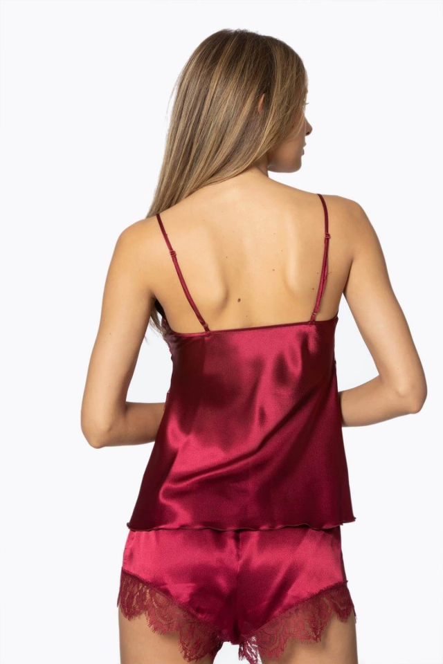 Pierre Cardin 2490 Bayan Sabahlıklı Saten Şort Takım