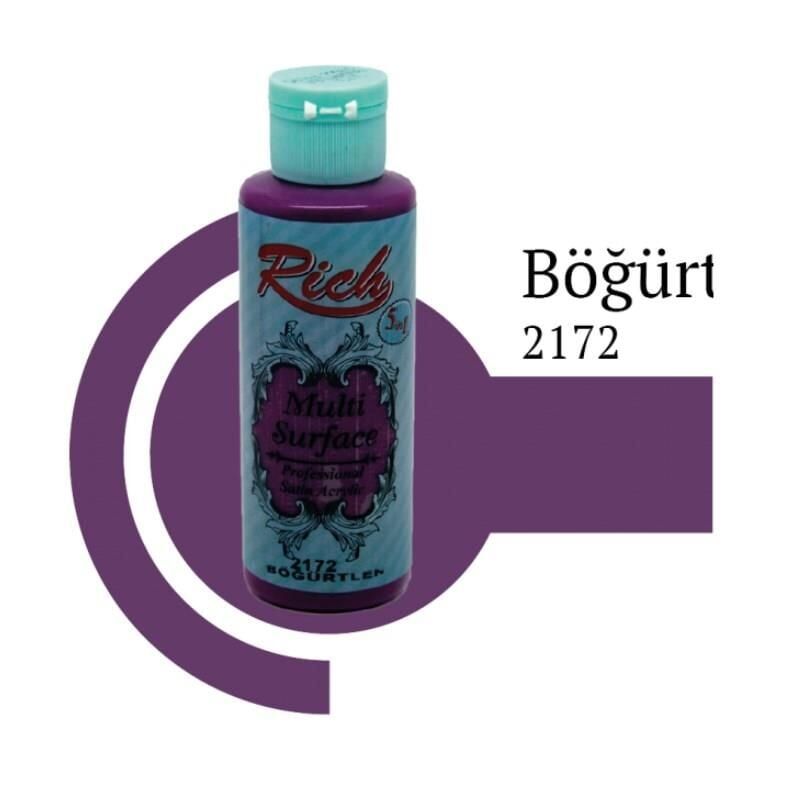 Rich Multi Surface 2172 Böğürtlen Akrilik Boya 120 Cc