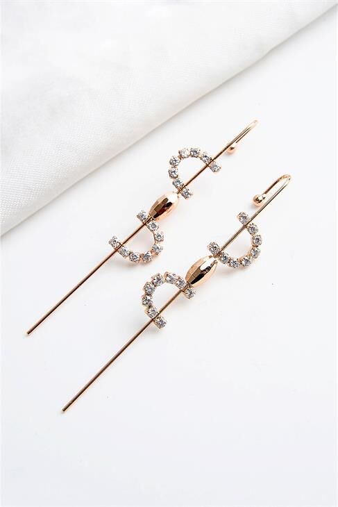 Xuping Kararma Yapmama Garantili Zirkonium Taşlı Halka Küpe