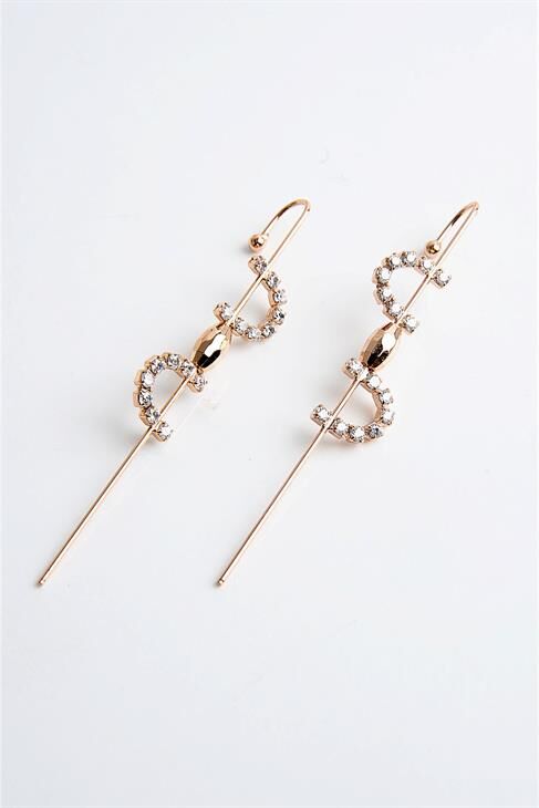 Xuping Kararma Yapmama Garantili Zirkonium Taşlı Halka Küpe