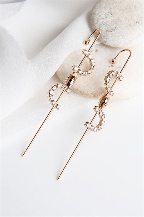 Xuping Kararma Yapmama Garantili Zirkonium Taşlı Halka Küpe