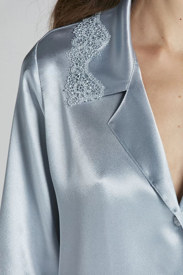 Pierre Cardin 6965 Bayan 6'lı Saten Gecelik Sabahlık