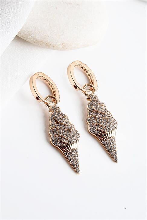 Xuping Kararma Yapmama Garantili Dondurmalı Zirkonium Taşlı Küpe