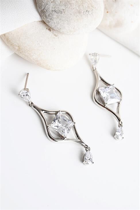 Xuping Kararma Yapmama Garantili Zirkonium Taşlı Küpe