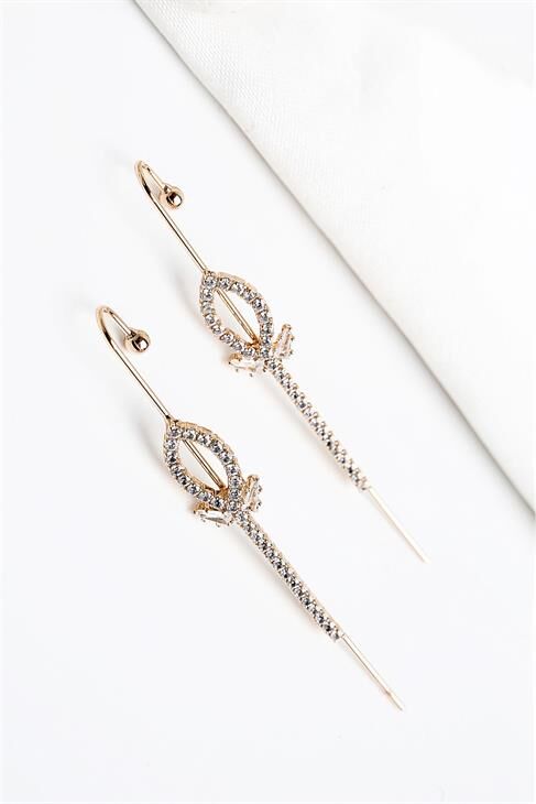 Xuping Kararma Yapmama Garantili Zirkonium Taşlı Küpe