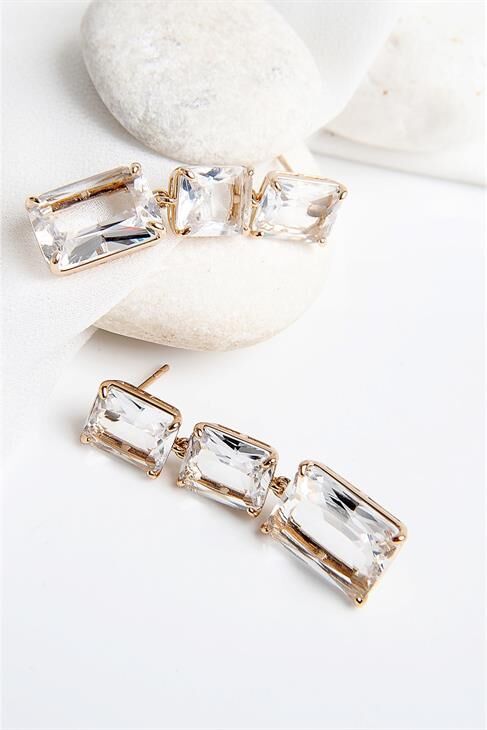 Xuping Alerji Ve Kararma Yapmama Garantili Zirkonium Taşlı Küpe