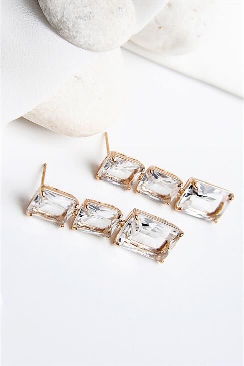 Xuping Alerji Ve Kararma Yapmama Garantili Zirkonium Taşlı Küpe