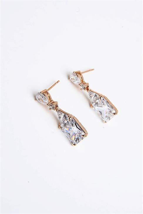 Xuping Alerji Ve Kararma Yapmama Garantili Zirkonium Taşlı Küpe