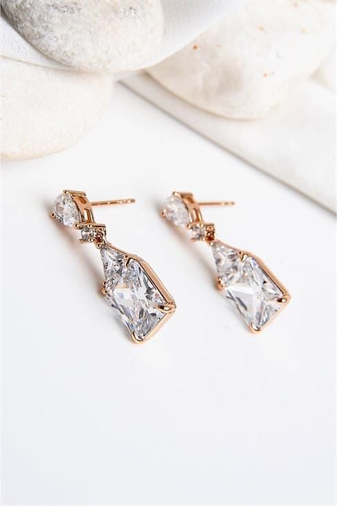 Xuping Alerji Ve Kararma Yapmama Garantili Zirkonium Taşlı Küpe