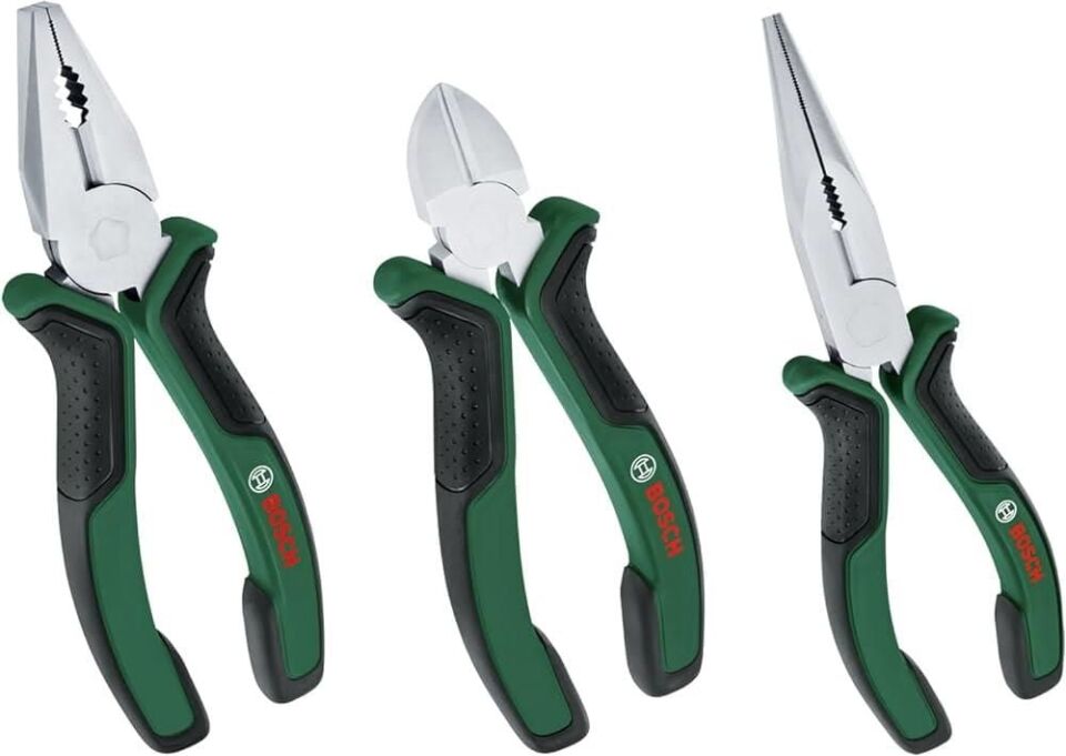 Bosch 3 Parça Alet Seti Pense Yan Keski Kargaburun