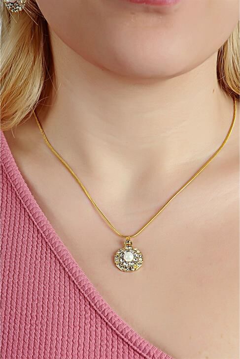 Özel Tasarımlı Kolye Küpe Takım Seti