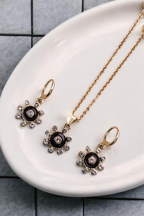 Özel Tasarımlı Kolye Küpe Takım Seti