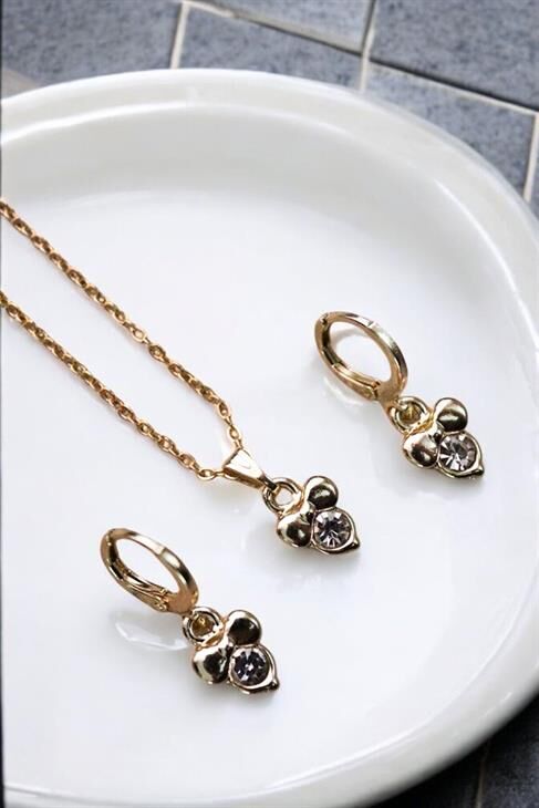 Özel Tasarımlı Kolye Küpe Takım Seti