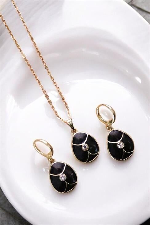 Özel Tasarımlı Kolye Küpe Takım Seti