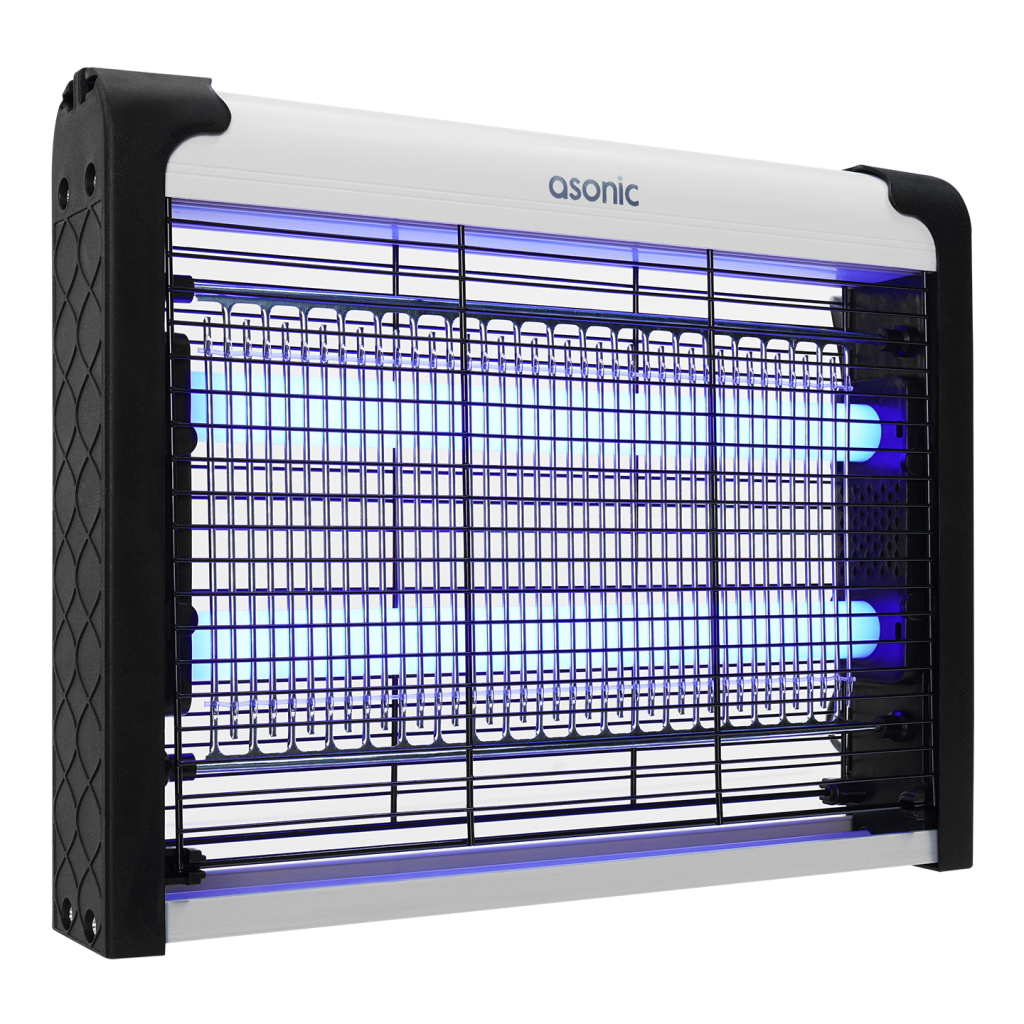 ASONIC AS-A28, Siyah, 4W, 2000V, Masaüstü, Zincir Askılı, 2adet UV Mor Işıklı, Siyah Kasa, Sinek Öldürücü