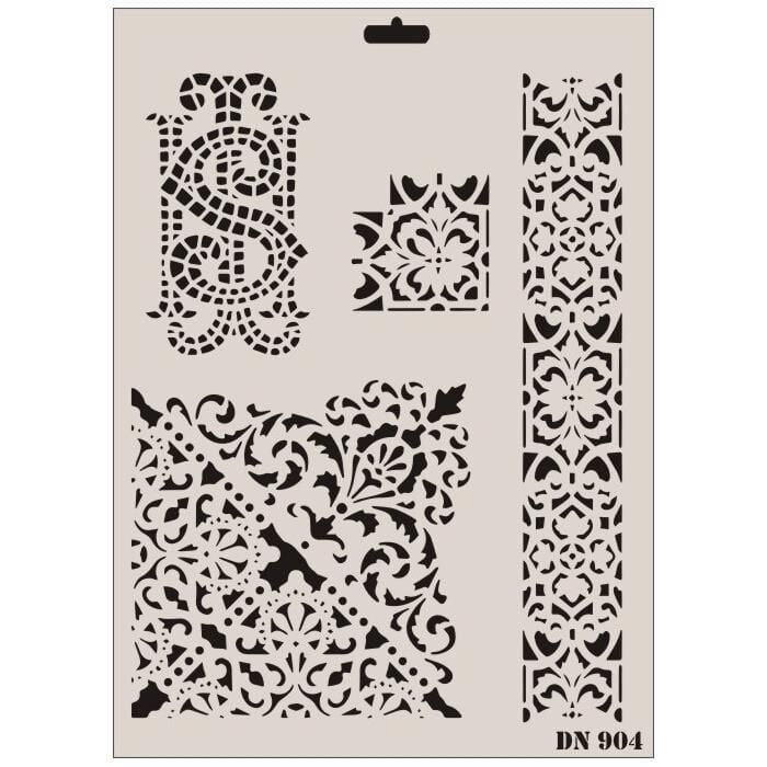 Rich Dantel Seri Dn904 Stencil 35X25 Cm
