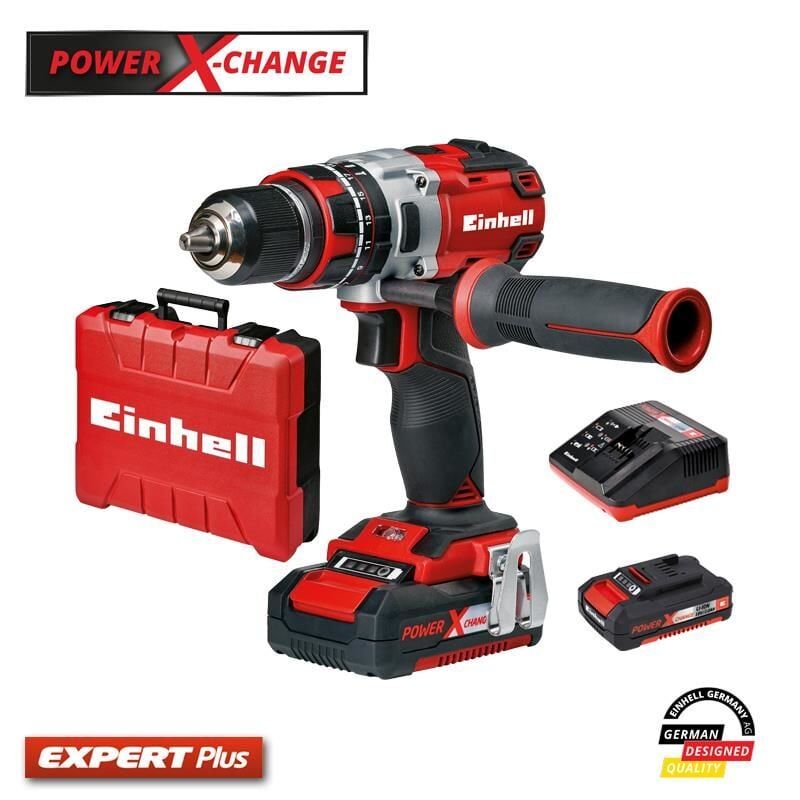 Einhell Pxc TeCd 18 LiI Bl Çift Akülü Darbeli Matkap Kömürsüz