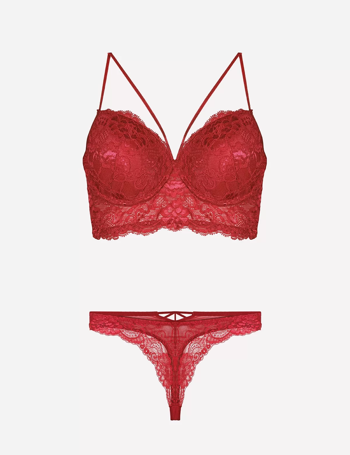 Nurteks 4330 Desteksiz Dantelli Sütyen Takım