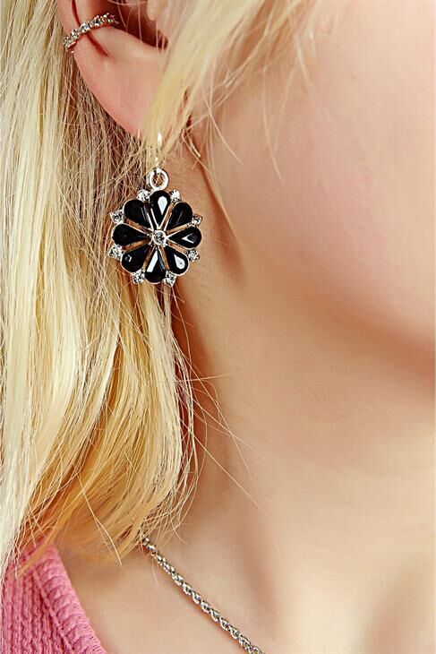 Özel Tasarımlı Zirkon Taşlı Kolye Küpe Takım