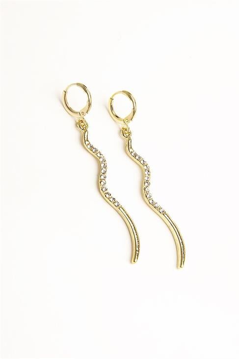 Yılan Tasarımlı Kolye Küpe Takım Seti