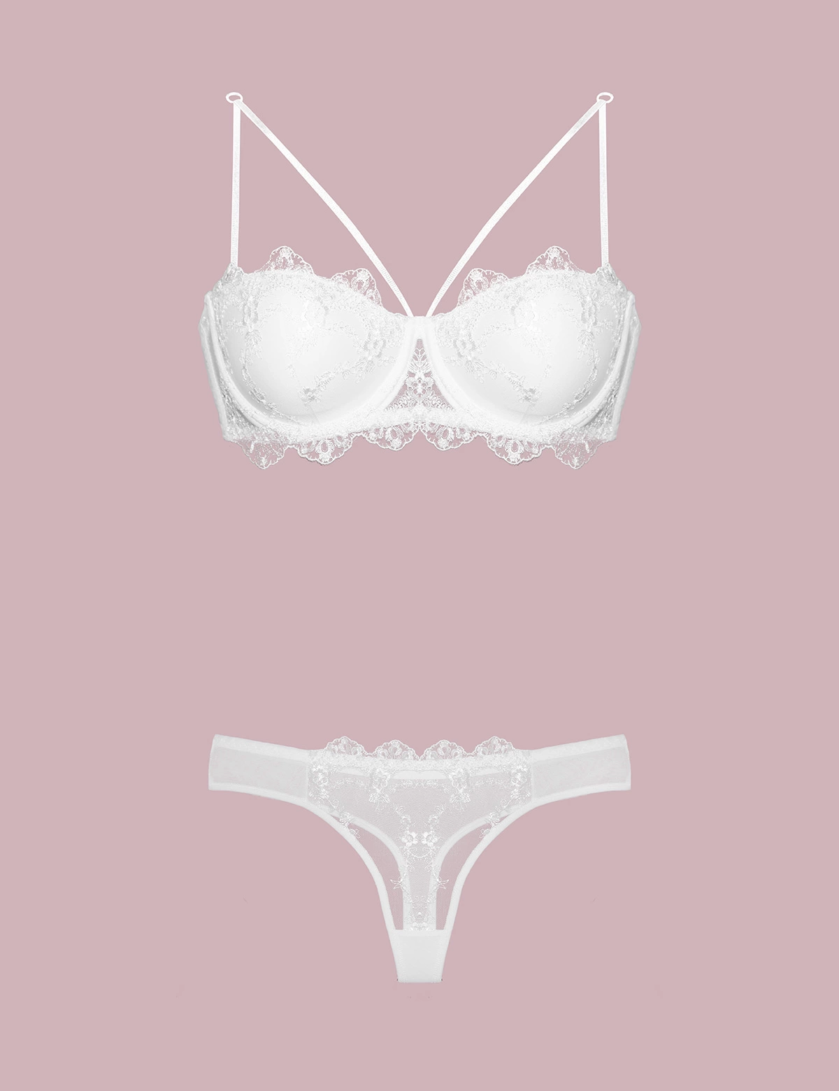 Nurteks 4591 Destekli Dantelli Sütyen Takım