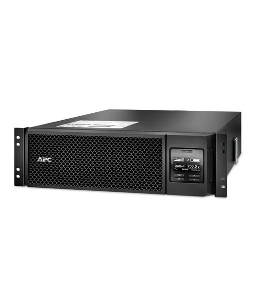 APC Smart-UPS On-Line, 5kVA, Rackmount 3U, 230V, 6x C13+4x C19 IEC outlets, Network Card+SmartSlot, Extended runtime, W/ rail kit