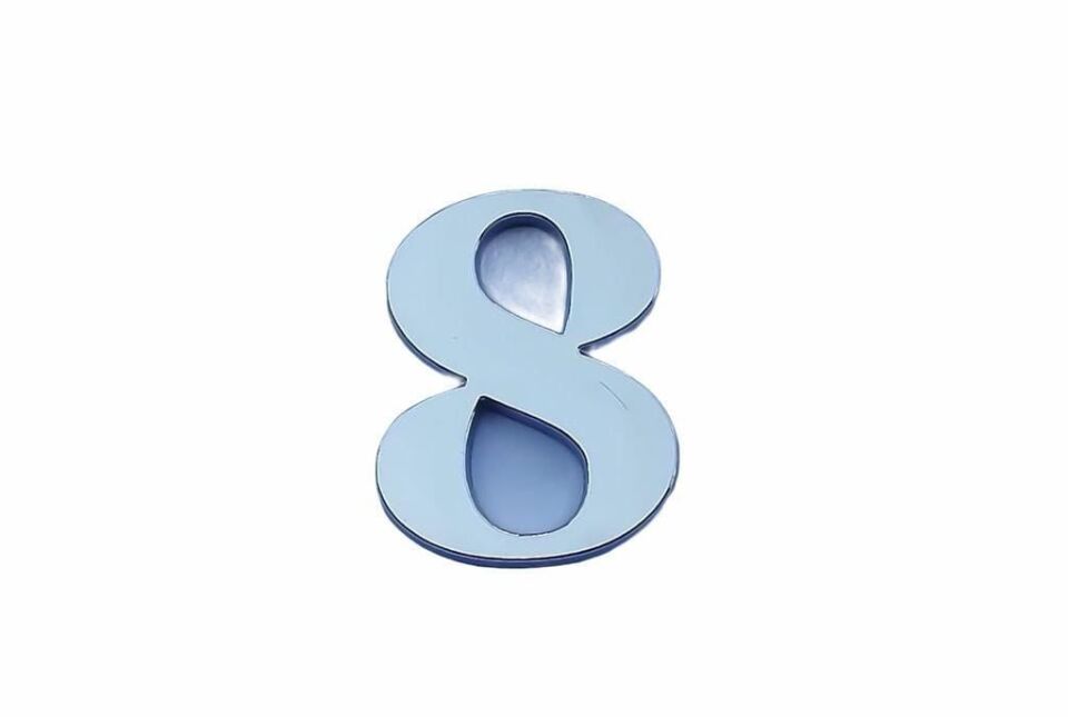 Cemax Villa Boy 8 Rakamı 8,5 Cm Yapışkanlı