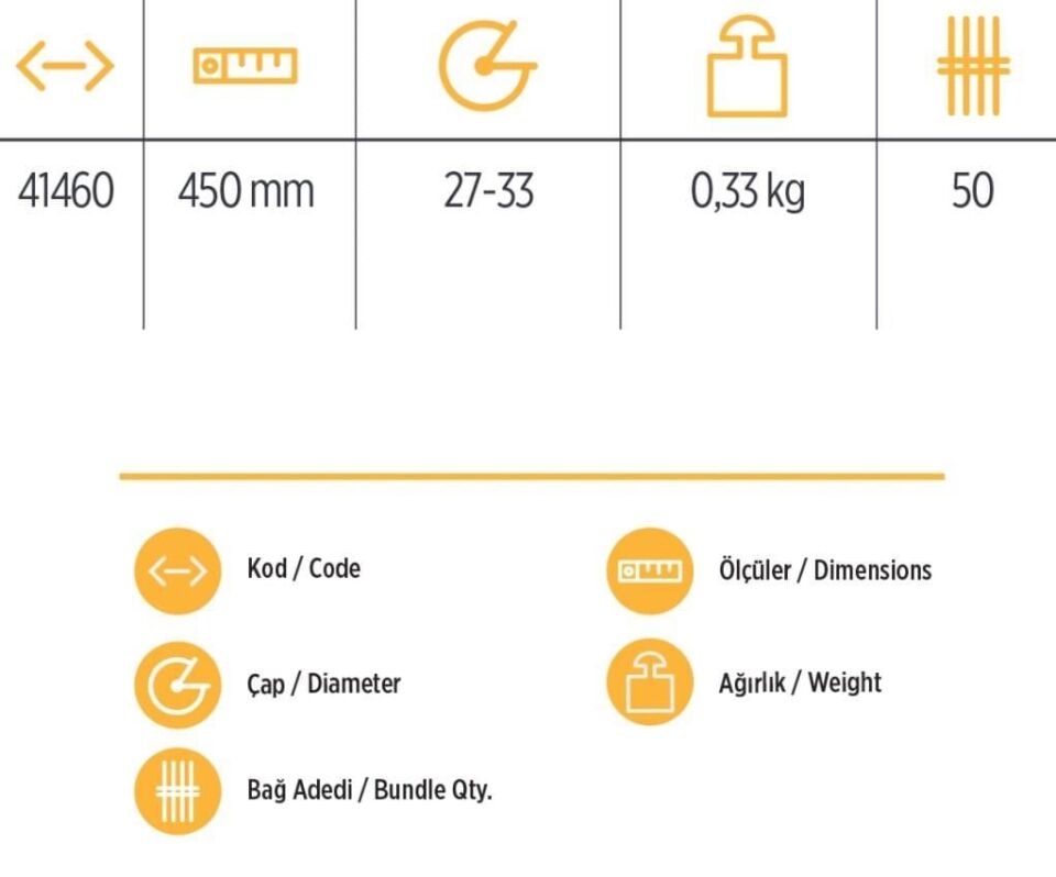 Yks 41460 Keser Sapı 45 Cm