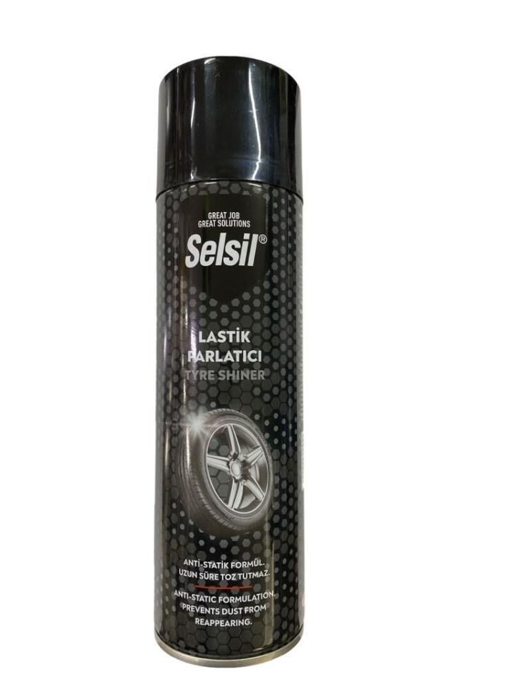 Selsil Lastik Parlatıcı Sprey 500 Ml