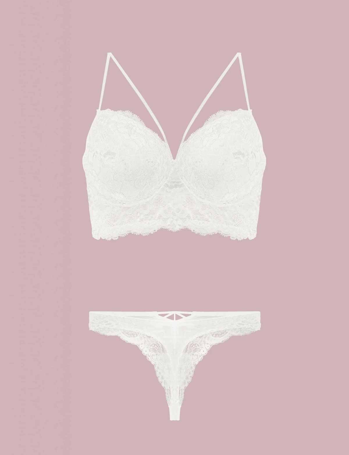 Nurteks 4330 Desteksiz Dantelli Sütyen Takım