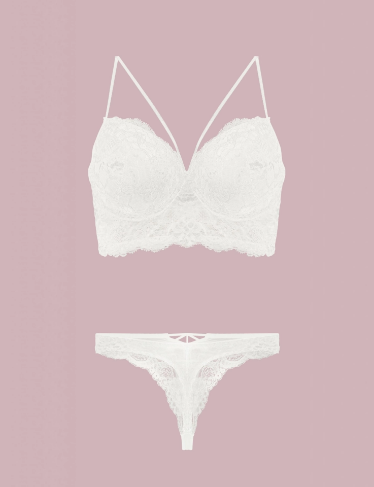 Nurteks 4330 Desteksiz Dantelli Sütyen Takım