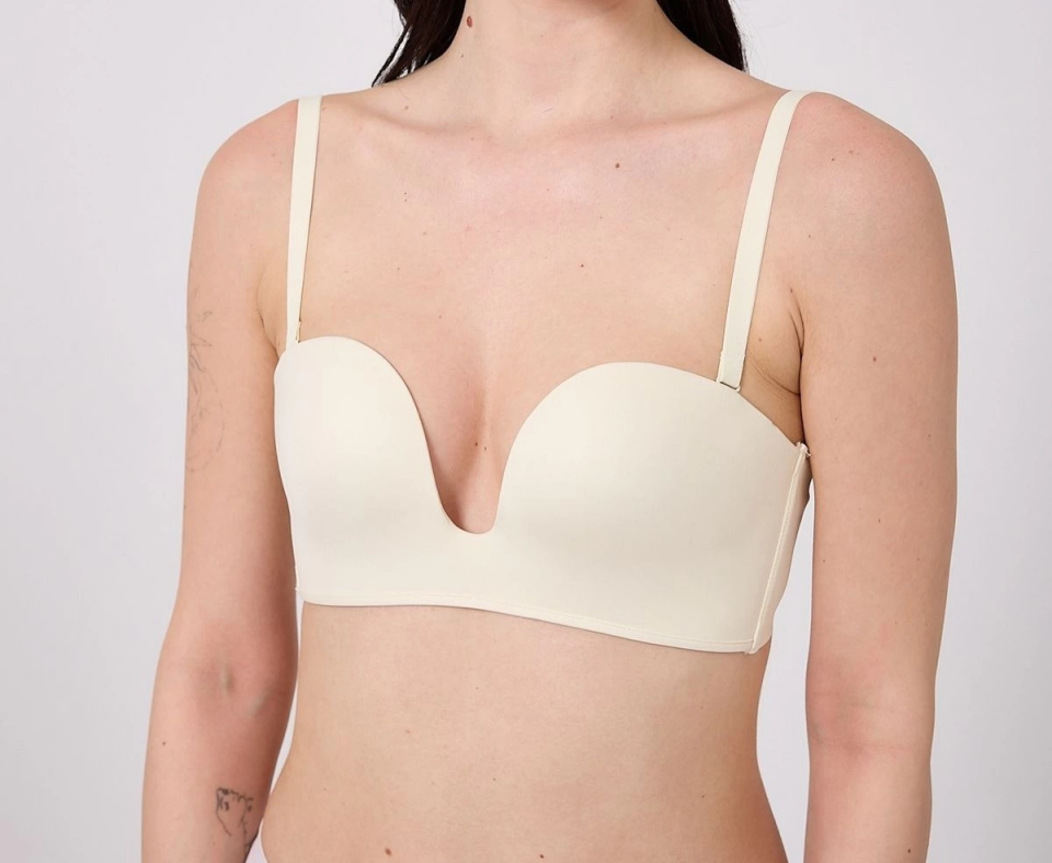 Freshness MSF05 Destekli V Dekolte Lazer Kesim Sütyen