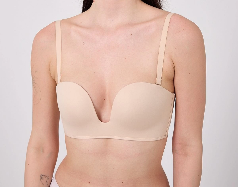 Freshness MSF05 Destekli V Dekolte Lazer Kesim Sütyen