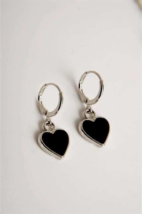 Kalp Tasarımlı İnci Kolye Küpe Takım