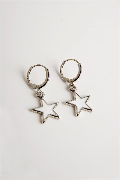 Yıldız Tasarımlı İnci Kolye Küpe Takım